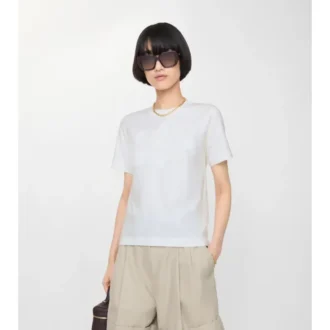 T-shirt in cotone con Knight Stamp
