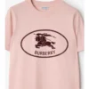 T-shirt in cotone con Knight Stamp
