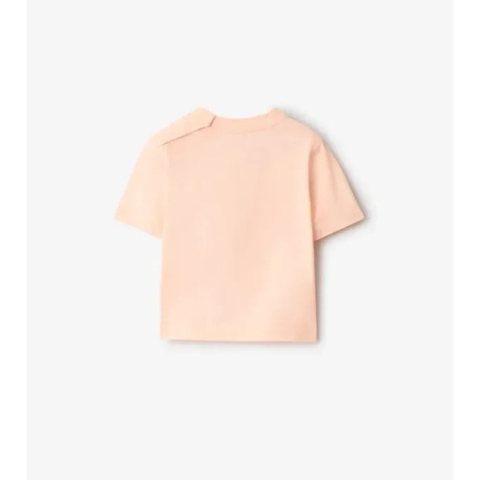 T-shirt in cotone con logo a forma di ombrello