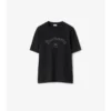 T-shirt in cotone con logo gotico