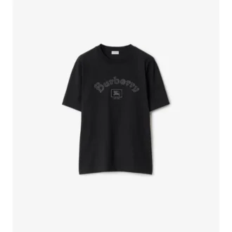 T-shirt in cotone con logo gotico