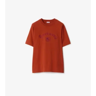 T-shirt in cotone con logo gotico