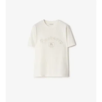 T-shirt in cotone con logo gotico