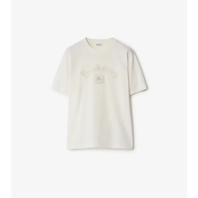 T-shirt in cotone con logo gotico