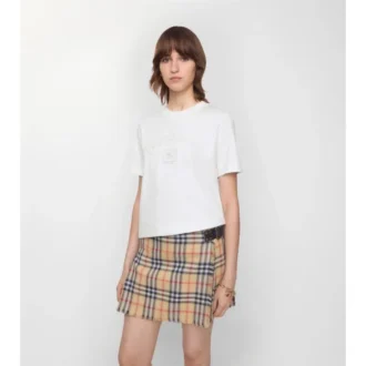 T-shirt in cotone con logo gotico