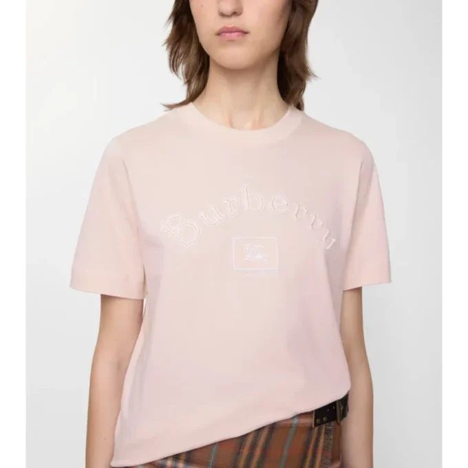 T-shirt in cotone con logo gotico