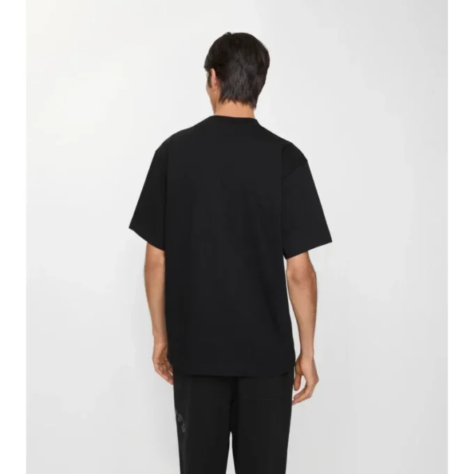 T-shirt in cotone con logo gotico