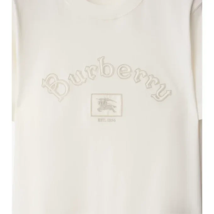 T-shirt in cotone con logo gotico