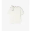 T-shirt in cotone con maniche annodate