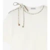T-shirt in cotone con maniche annodate