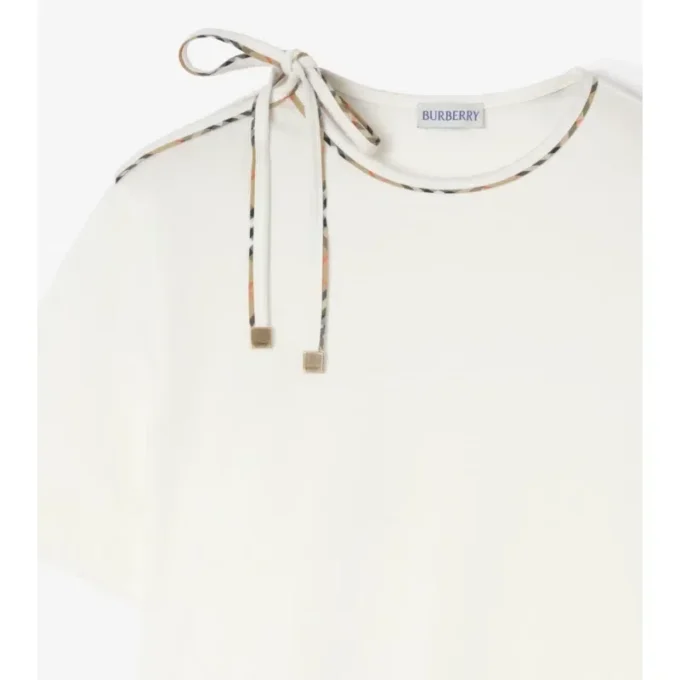 T-shirt in cotone con maniche annodate