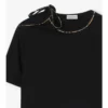 T-shirt in cotone con maniche annodate