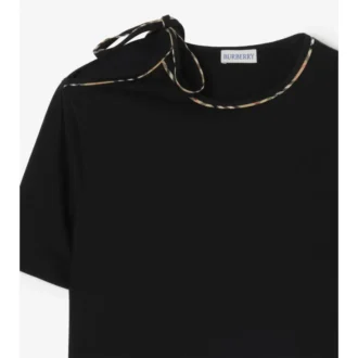T-shirt in cotone con maniche annodate