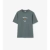 T-shirt in cotone con motivo a quadri
