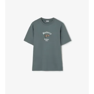 T-shirt in cotone con motivo a quadri