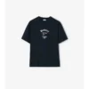 T-shirt in cotone con motivo a quadri