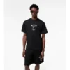 T-shirt in cotone con motivo a quadri