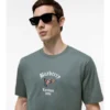 T-shirt in cotone con motivo a quadri