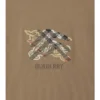 T-shirt in cotone con motivo a quadri EKD