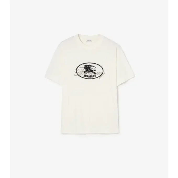 T-shirt in cotone con motivo Knight Stamp