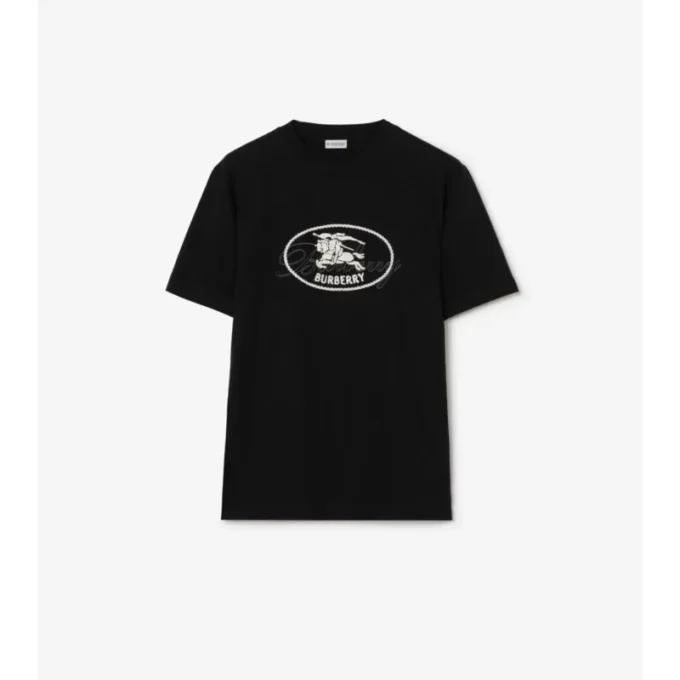 T-shirt in cotone con motivo Knight Stamp
