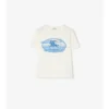 T-shirt in cotone con motivo Knight Stamp