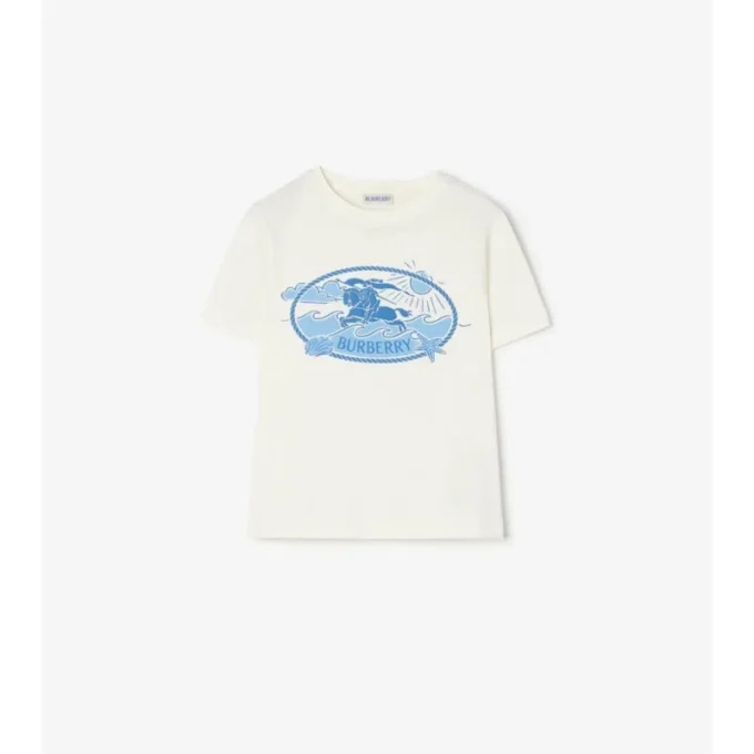 T-shirt in cotone con motivo Knight Stamp