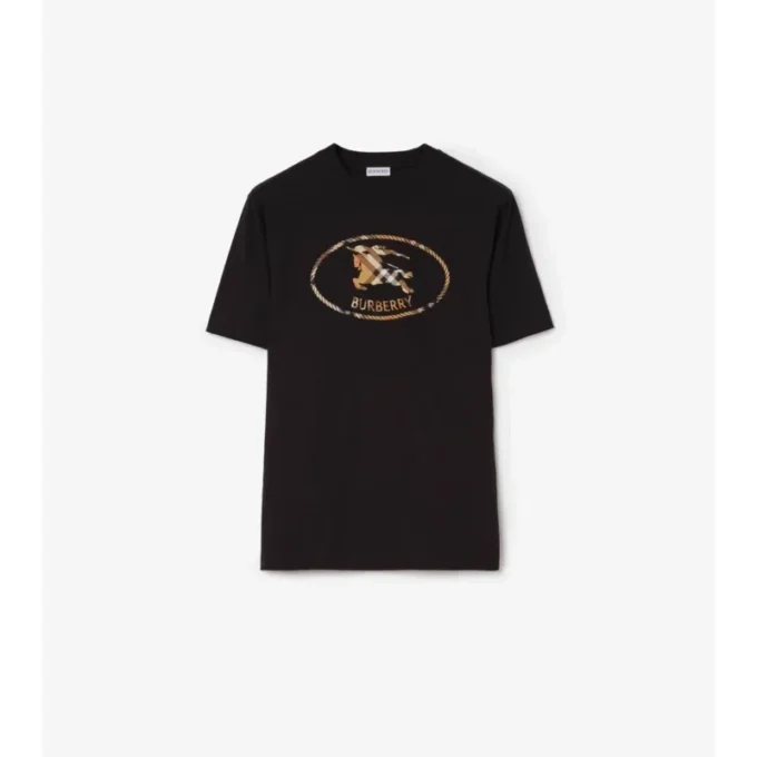 T-shirt in cotone con motivo Knight Stamp