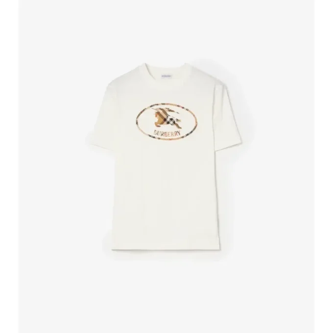 T-shirt in cotone con motivo Knight Stamp
