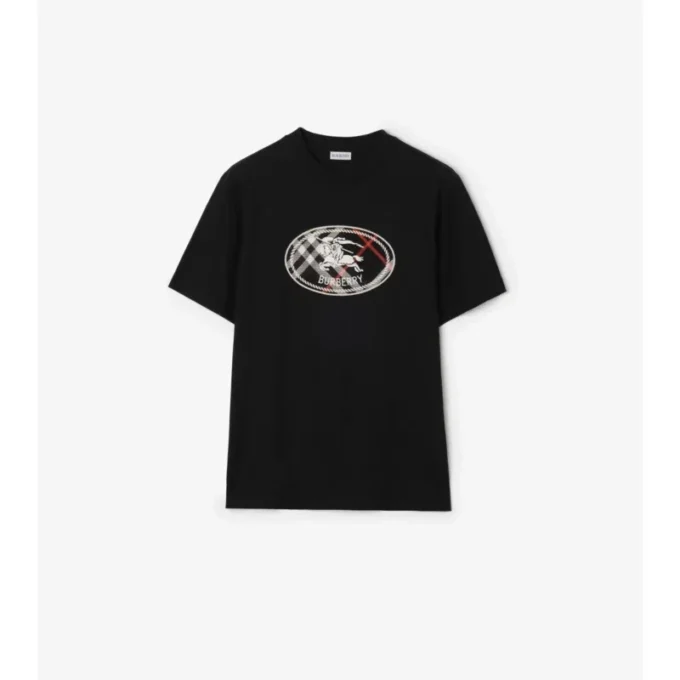 T-shirt in cotone con motivo Knight Stamp