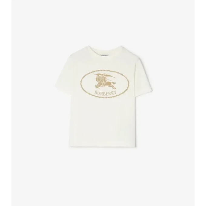 T-shirt in cotone con motivo Knight Stamp