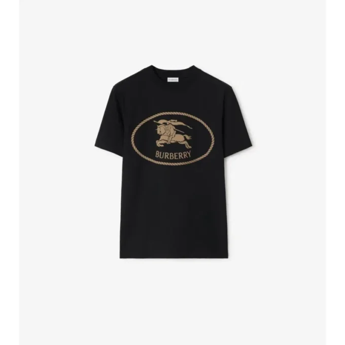T-shirt in cotone con motivo Knight Stamp