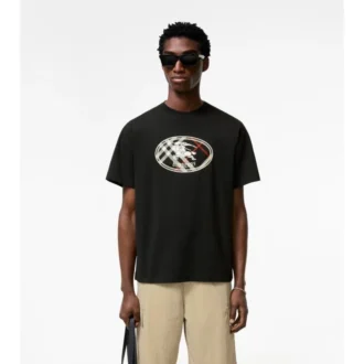 T-shirt in cotone con motivo Knight Stamp