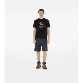 T-shirt in cotone con motivo Knight Stamp