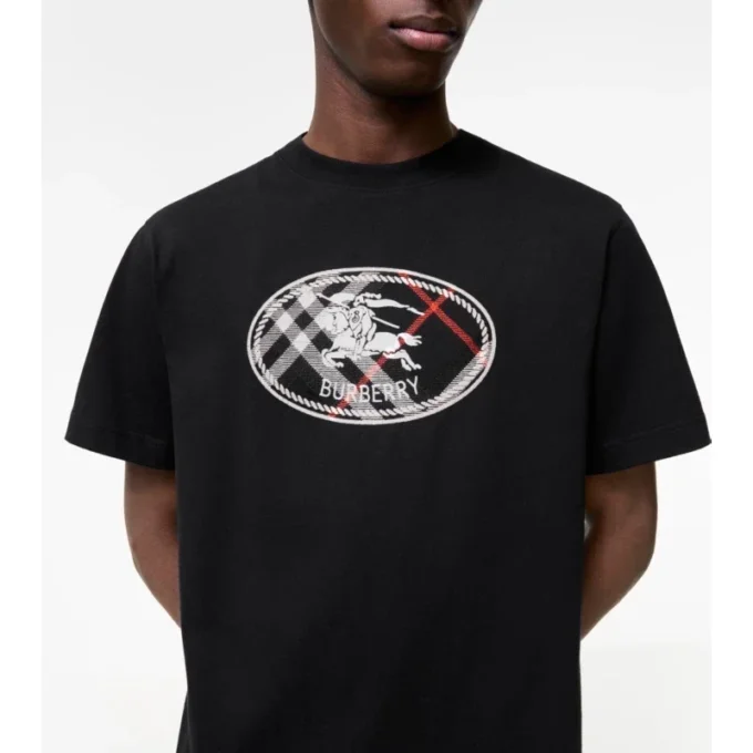 T-shirt in cotone con motivo Knight Stamp