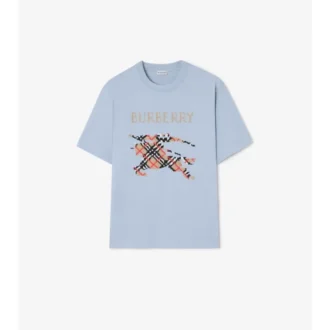 T-shirt in cotone con ricamo EKD