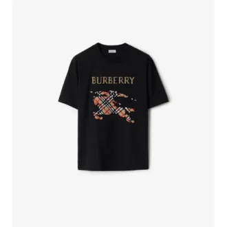 T-shirt in cotone con ricamo EKD