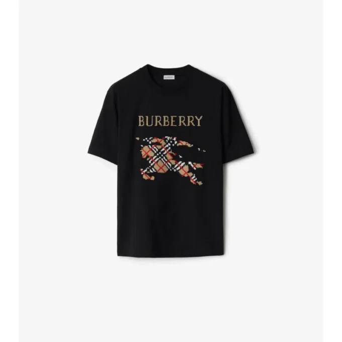 T-shirt in cotone con ricamo EKD