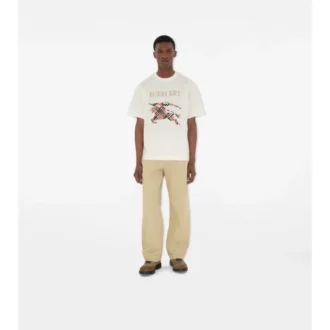 T-shirt in cotone con ricamo EKD