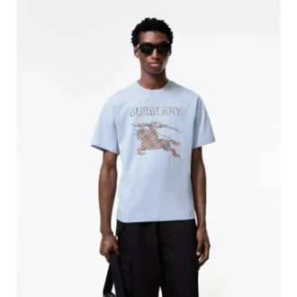 T-shirt in cotone con ricamo EKD