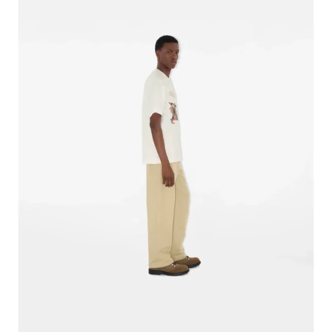T-shirt in cotone con ricamo EKD