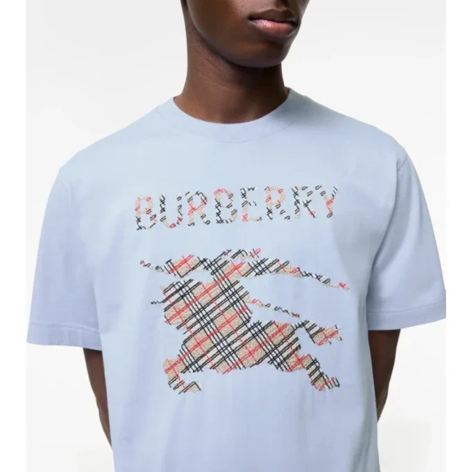 T-shirt in cotone con ricamo EKD