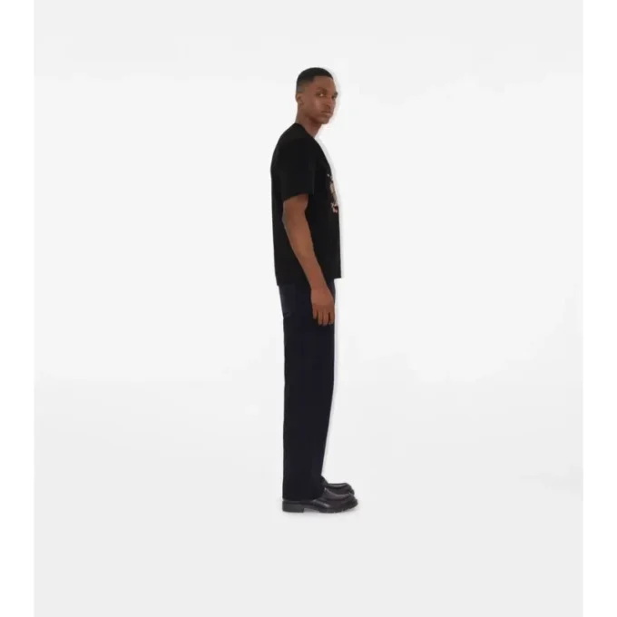 T-shirt in cotone con ricamo EKD
