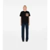 T-shirt in cotone con tasca a quadri