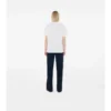 T-shirt in cotone con tasca a quadri