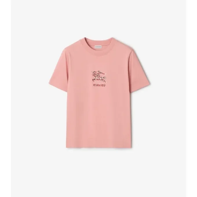 T-shirt in cotone EKD a motivi floreali