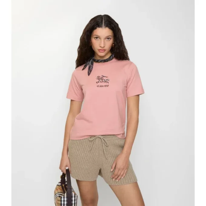 T-shirt in cotone EKD a motivi floreali