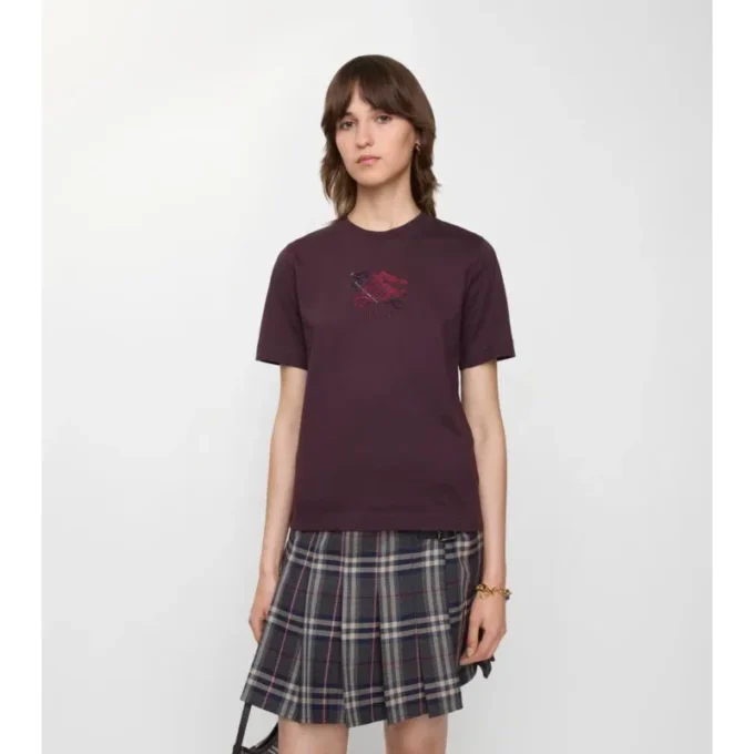 T-shirt in cotone EKD Check