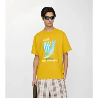 T-shirt in cotone Fish and Chips