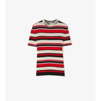 T-shirt in lana a righe